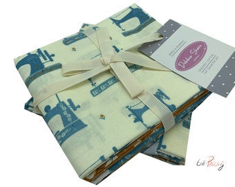 Paquet de tissu Patchwork Craft Cotton Fat Quarter Package - Oiseaux et bobines - Couture