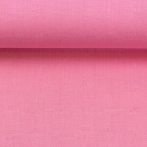 Tissu coton tissu tissé uni rose image 1