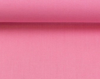 Cotton fabric - woven fabric - plain pink