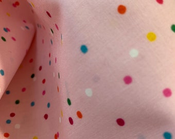 Patchwork fabric - Ruby Star Society - Sarah Watts - Birthday - Funfetti in Pink - 0.25 m