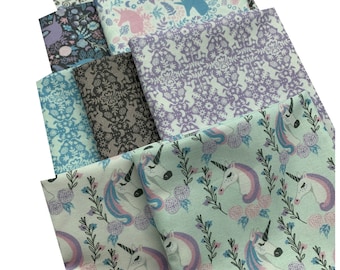 Paquet tissu - Camelot Fabrics - Enchantment - Licorne - Licorne - Unicorn