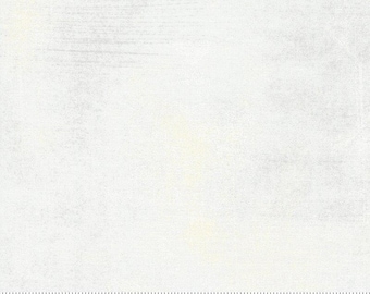 Patchwork fabric - Moda - Basicgrey - Grunge - Soft Clear 541 - White - 0.25 m