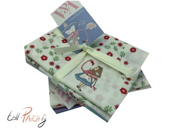 Stoffpaket Patchwork Craft Cotton Fat Quarter Paket - Alice in Wonderland