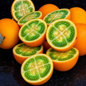 20 Naranjilla Seeds (Solanum quitoense) – Rare Lulo Quito Tropical Fruit Plant