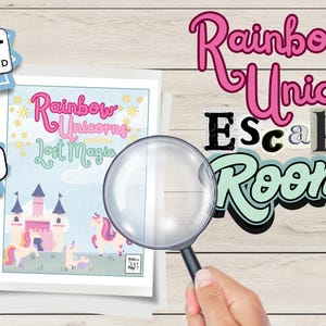 Unicorn Escape Room for Kids | Printable Puzzle Adventure | Ages 5–8 | Screen-Free Birthday Game | Instant Download