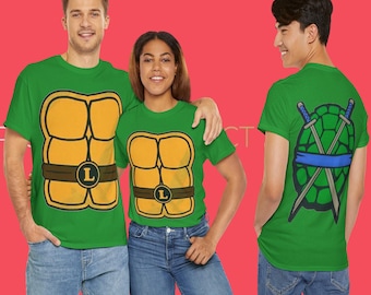 Ninja Turtles Halloween Shirt,front/back, Ninja Turtle Tshirt, Family Matching Tee, Ninja Turtle, Donatello Shirt, Raphael Shirt, Cartoon