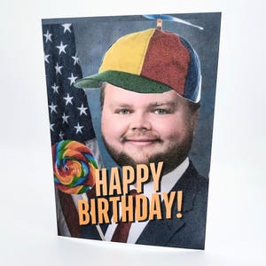 JD Vance Meme-verjaardagskaart "Why Don't You Say Thank You" - Fijne verjaardagskaart