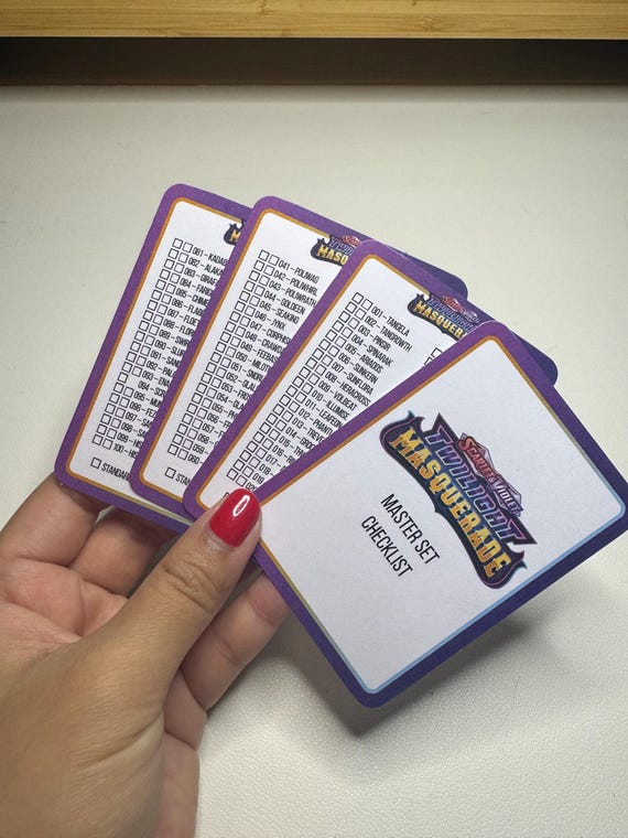 Pokemon TCG - Digital Twilight Masquerade Checklists; Card-sized Standard /  Master Set Binder Checklists (NO Physical Item, Printable Only) - Etsy