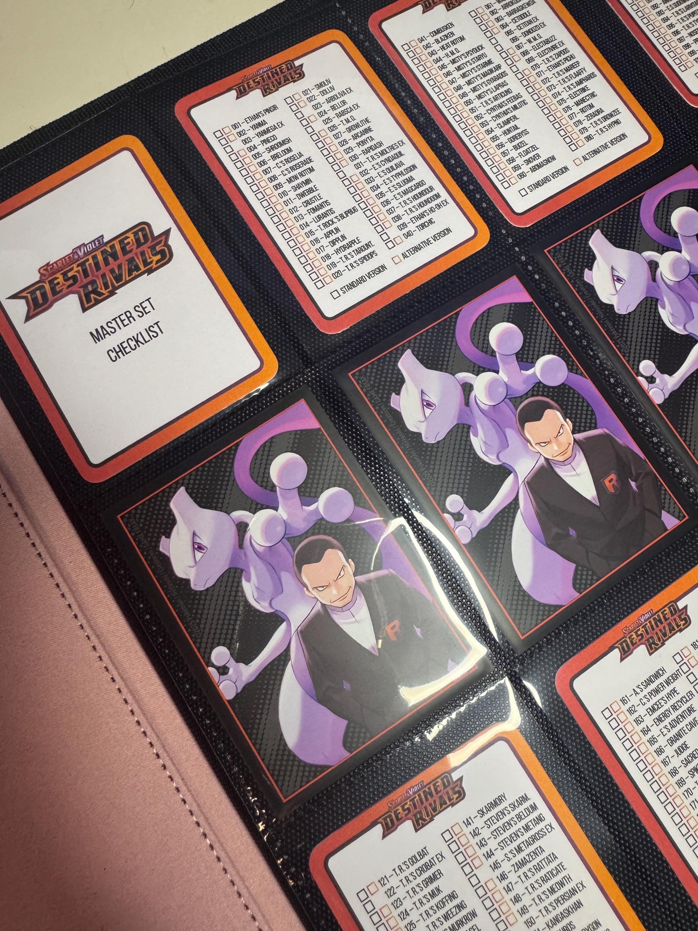 Pokemon TCG - Digital Destined Rivals Checklists; Card-sized Standard ...