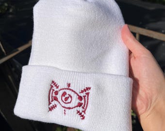 Blood Demon Art Talisman Embroidered Beanie | Demon Slayer: Kimetsu no Yaiba | Yushiro Chachamaru