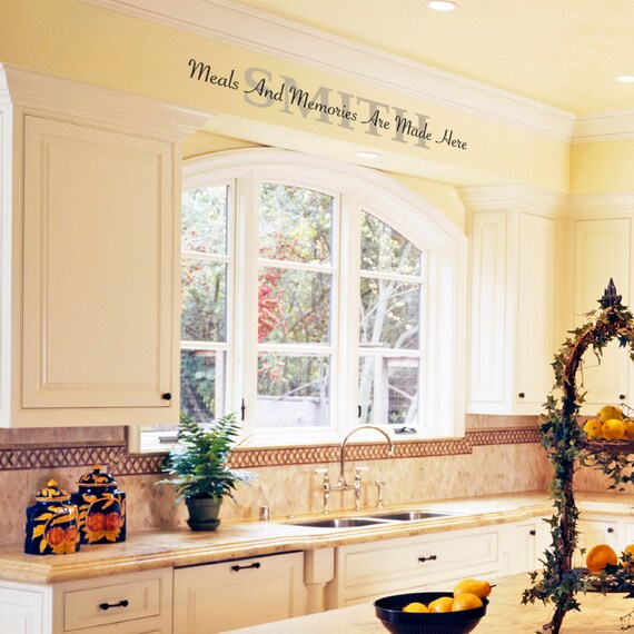 Kitchen Vinyl Wall Decal Meals And Memories Are Made Here Etsy Kitchen Vinyl Wall Decal Meals And Memories Are Made Here Etsy