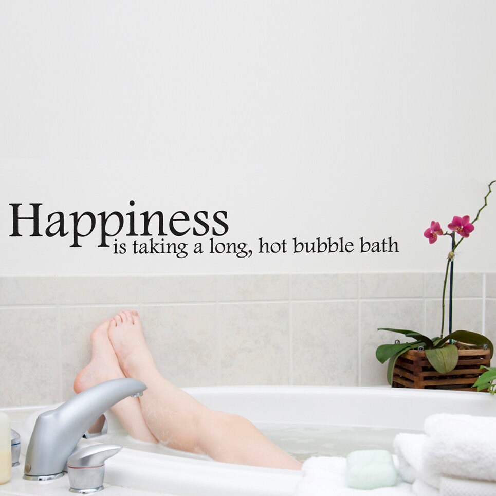 Bubble Bath Wall Decals Wall Words Art Wall Stickers Vinyl Etsy