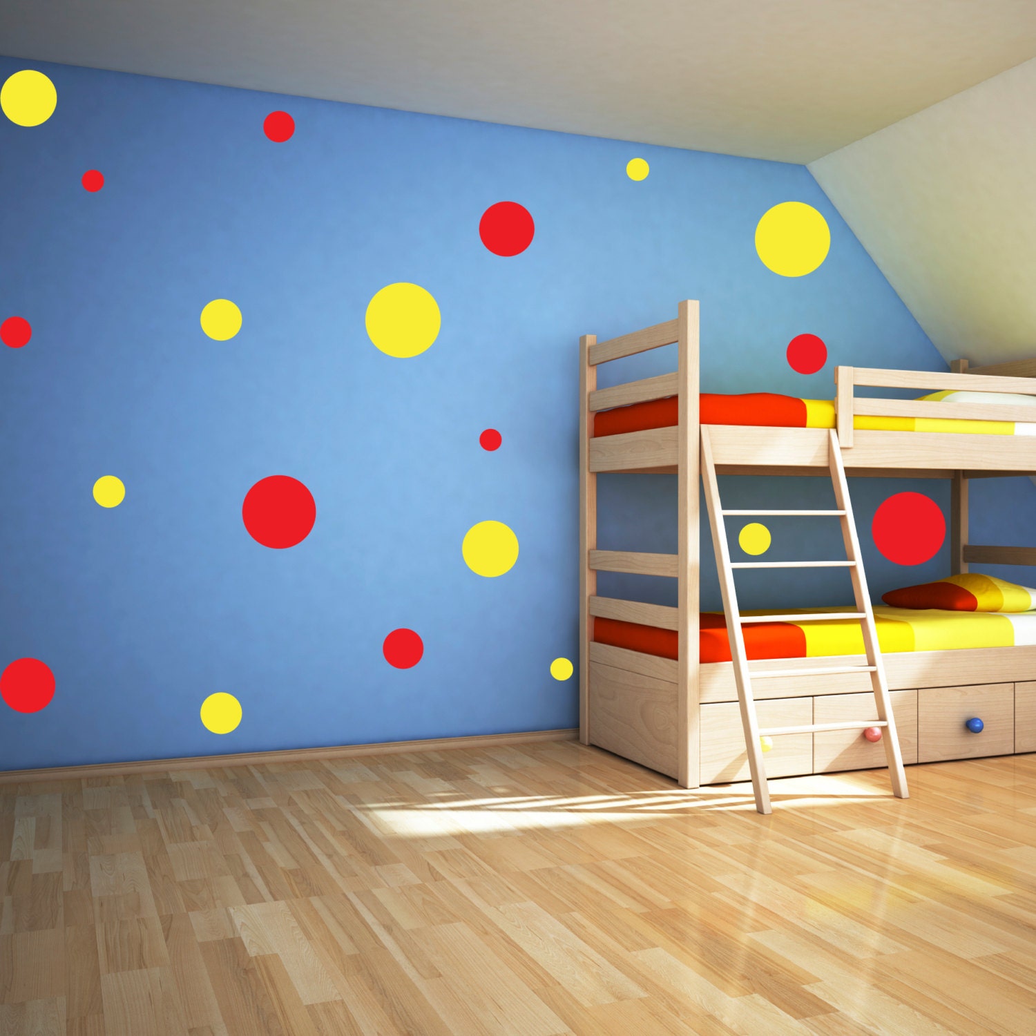 Removable Nursery Wall Decal Polka Dots Etsy