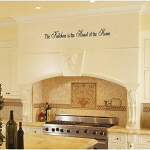 The Kitchen is the Heart of the Home - Celebrate the Chef in Your Life with this Removable Vinyl Wall Quote image 2