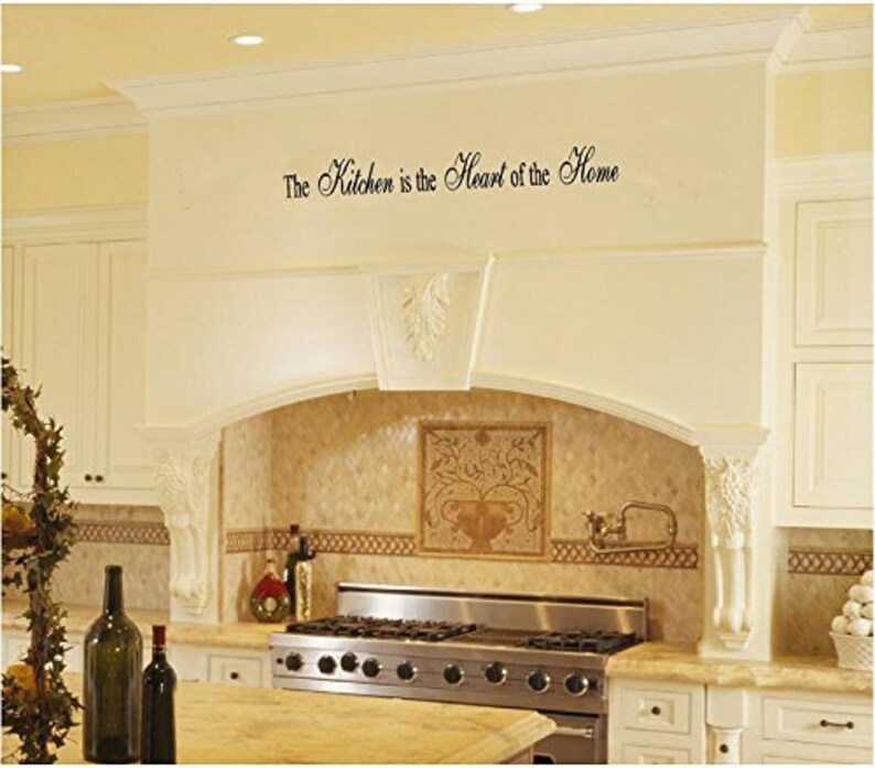 The Kitchen is the Heart of the Home - Celebrate the Chef in Your Life with this Removable Vinyl Wall Quote image 2
