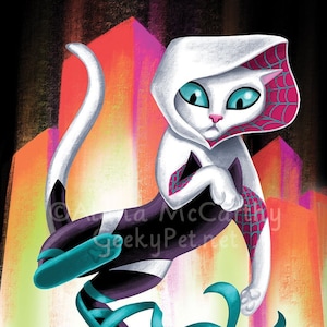 Gwen Cat - 8 x 10 art print