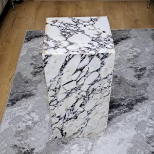 Ready To Ship!! Calacatta Viola Marble Table, Marble Side Table, Marble End Table for Living Room