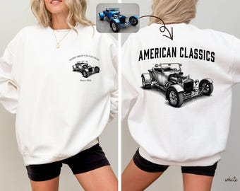 Comfort Colors® American Classics Shirt, Vintage Hot Rod Tee, Classic Car Graphic, Automotive Enthusiast Gift, Retro Car Shirt