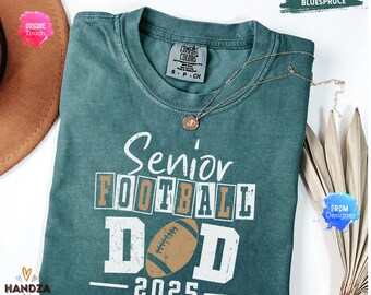 Comfort Colors® Football Dad Shirt, Daddy Football Shirt, Dad Sport Shirt, Football Season Shirt, Gift For Husband, Father Dad Gift.