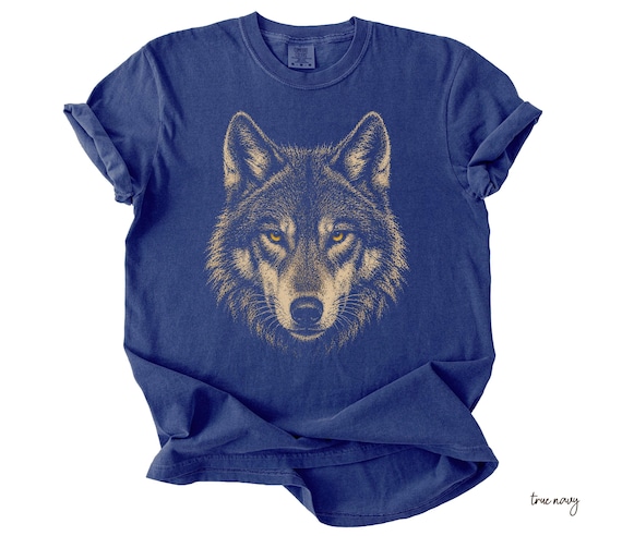 Comfort Colors® Wolf Graphic Tee, Vintage Wolf Shirt, Wild Animal Tee, Alpha Wolf Shirt, Forest Wildlife Graphic, Retro Wolf Tee