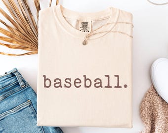 Comfort Colors® Retro Baseball Shirt, Baseball Game Day Shirt, Womens Baseball Shirt, Sports Mom Tee Gift For Baseball Lover Baseball Season