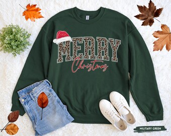 Merry Christmas Sweatshirt, Buffalo Plaid Sweater, Christmas Family crewneck, Xmas Gift Idea, Woman Xmas Shirt, Cute Winter Holiday Sweater
