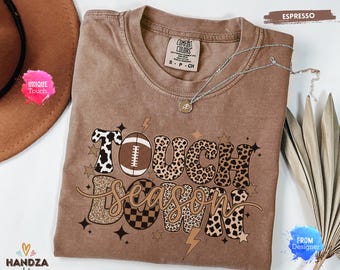 Comfort Colors® The Last Touchdown Season Shirt, Football Mom Shirt, Senior Football Mom Shirt, Sports Mom, Football Lover