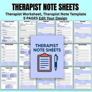 Therapist Progress Note Template: Counseling Documentation