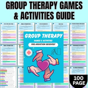 Addiction Recovery Group Therapy Games: CBT Coping Skills Activities