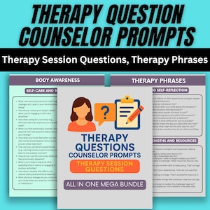 Counselor Prompts: Therapy Questions & Interventions Toolkit