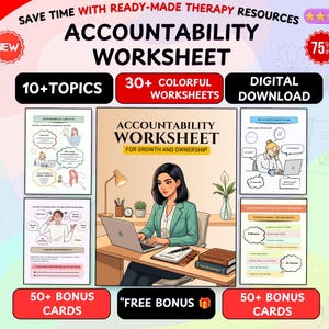 Accountability Worksheet: For Growth and Ownership is a self-development workbook Personal Development,