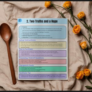 Addiction Recovery Group Therapy Games: 100+ Activities (Digital Download) immagine 9