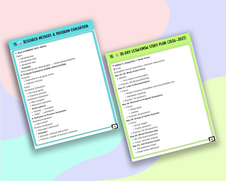 LCSW LMSW ASWB Exam Prep Bundle 2026-2027, 650+ Questions, Clinical Study Guide (Digital Download) image 4
