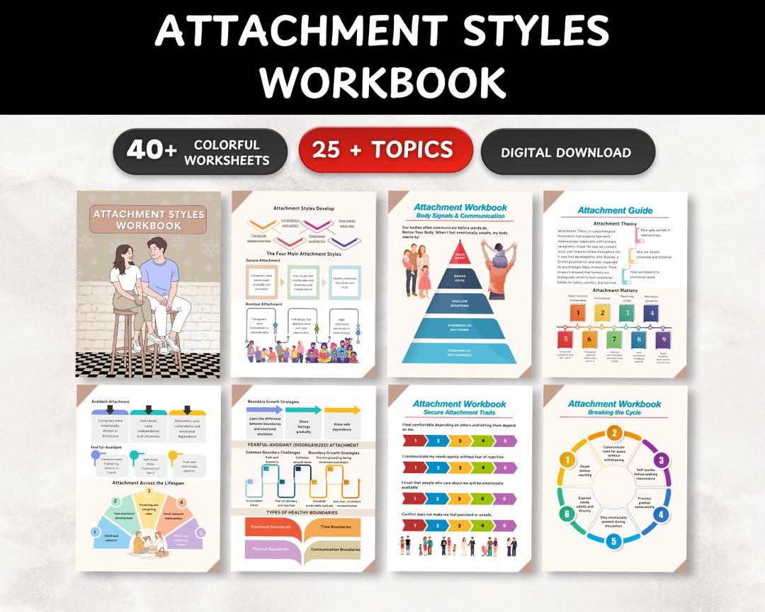 Attachment Styles Workbook: Healing Anxious & Avoidant Patterns for ...