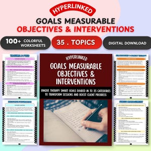 Therapy SMART Goals & Objectives Guide (Digital Download)