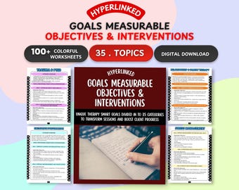 Therapie SMART Ziele Ziel-Leitfaden: Therapie-Planung, Verlaufs-Hinweise (Digitaler Download)