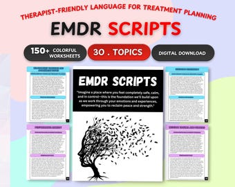 EMDR Scripts | Eye Movement Desensitization and Reprocessing Therapy Worksheets Phases