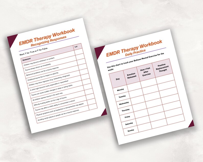 EMDR Therapy Workbook for Therapists: Treatment Plan, Worksheets ...