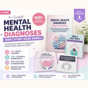Zestaw podręczników do DSM-5 | Diagnozy zdrowia psychicznego, ściągawki (wersja cyfrowa do pobrania)