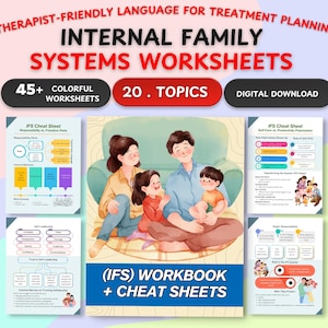 Internal Family Systems | IFS Worksheets | Parts Mapping | Therapy Notes | Coping Skills | Self-Awareness Tool