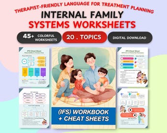 Internal Family Systems | IFS Worksheets | Parts Mapping | Therapy Notes | Coping Skills | Self-Awareness Tool