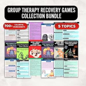 Therapeutic Recovery Group Games bundle 230 games  (PDF)