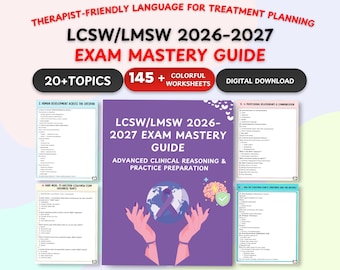 LCSW/LMSW Exam Mastery Guide 2026-2027, ASWB Test Prep (Digital Download)