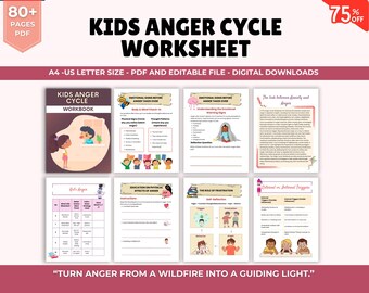 Kids Anger Management Workbook: Emotional Regulation, Coping Skills