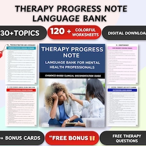 Therapy Progress Note  Language Bank for Mental Health Professionals Evidence-Based Clinical Documentation Guide