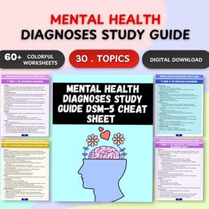 Guia de estudo sobre diagnósticos de saúde mental: Resumo do DSM-5