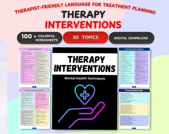 Therapy Interventions Guidebook: Mental Health Techniques (100+ Page)