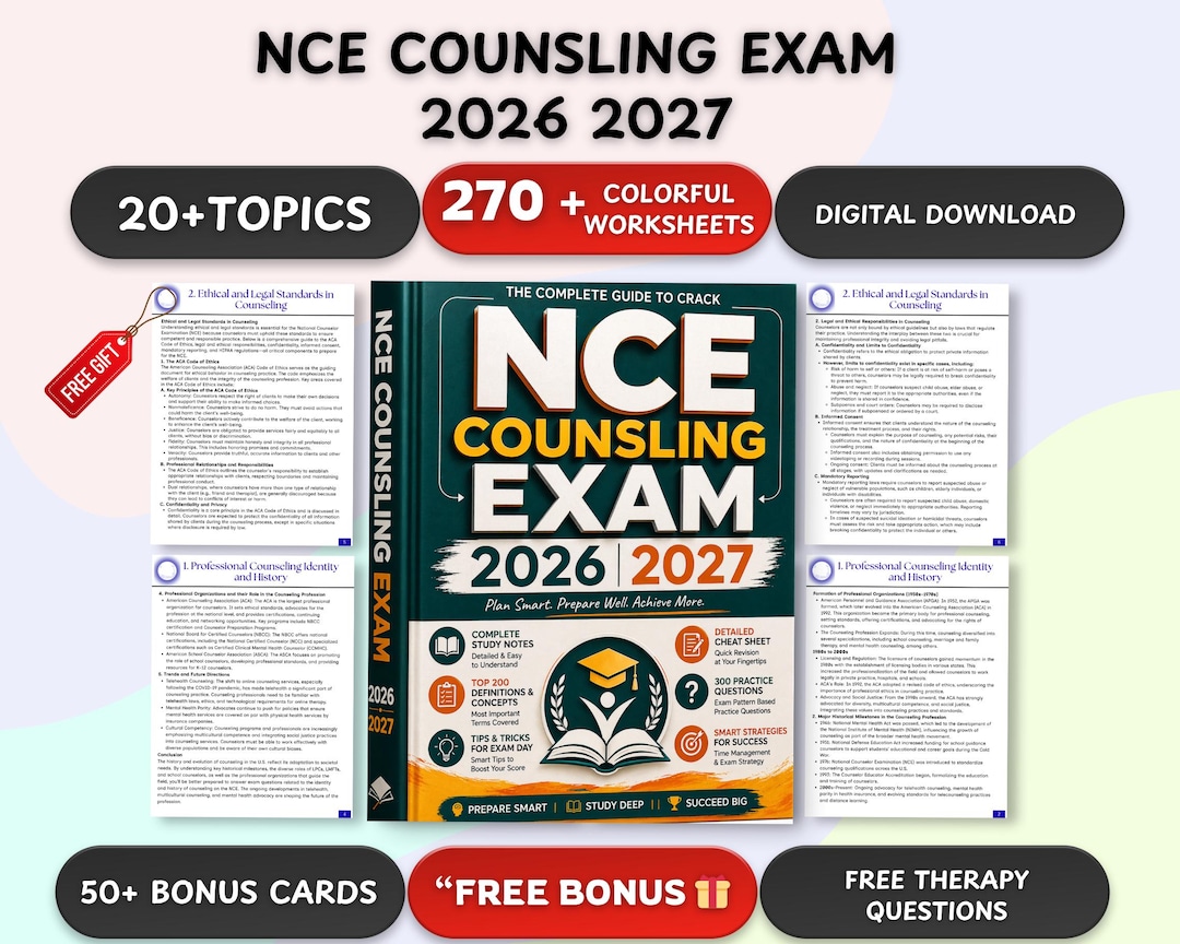 Full NCE Study Guide With Detailed Notes, Top Definitions and Concepts ...