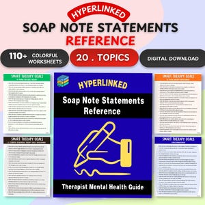 SOAP Note Examples for Therapists (Digital Download)