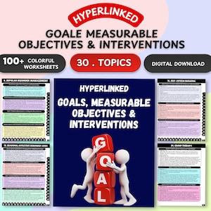 Therapy Goals & Objectives Guide: Treatment Planning Cheat Sheets (HYPERLINKED)
